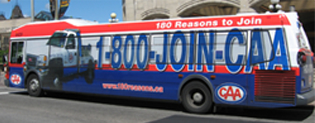 CAA Bus Advertisement